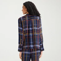 Liz Claiborne Womens Tall Fitted Long Sleeve Regular Fit Button-Down Shirt