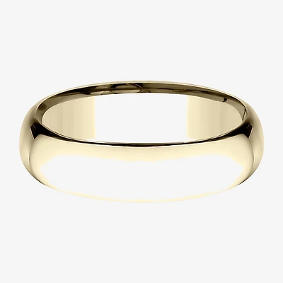 Mens 14K Yellow Gold 6MM Light Comfort-Fit Wedding Band