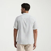 Cubavera Mens Short Sleeve Classic Fit Button-Down Shirt