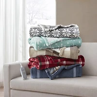 Beautyrest Ultrasoft Plush Heated Reversible 50x60 Electric Heavyweight Throw