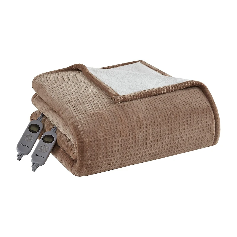 Beautyrest Waffle Plush Heated Blanket