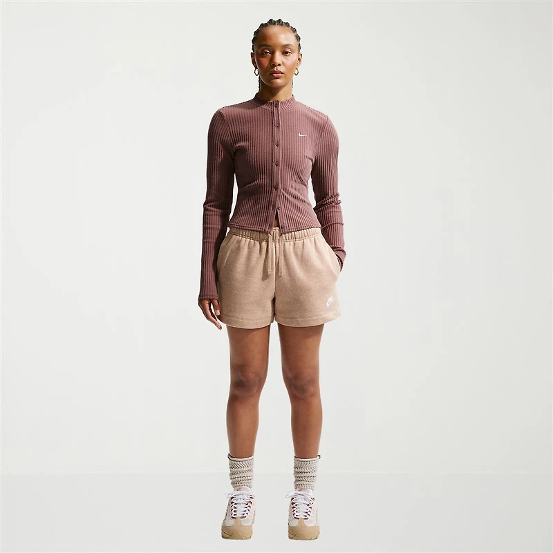 Nike Womens Mid Rise Drawstring Waist Active Pull-On Short