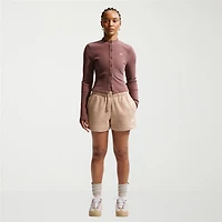 Nike Womens Mid Rise Drawstring Waist Active Pull-On Short