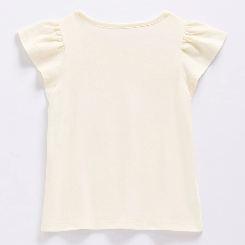 Thereabouts Little & Big Kid Girls Crew Neck Short Sleeve Regular Fit Graphic T-Shirt