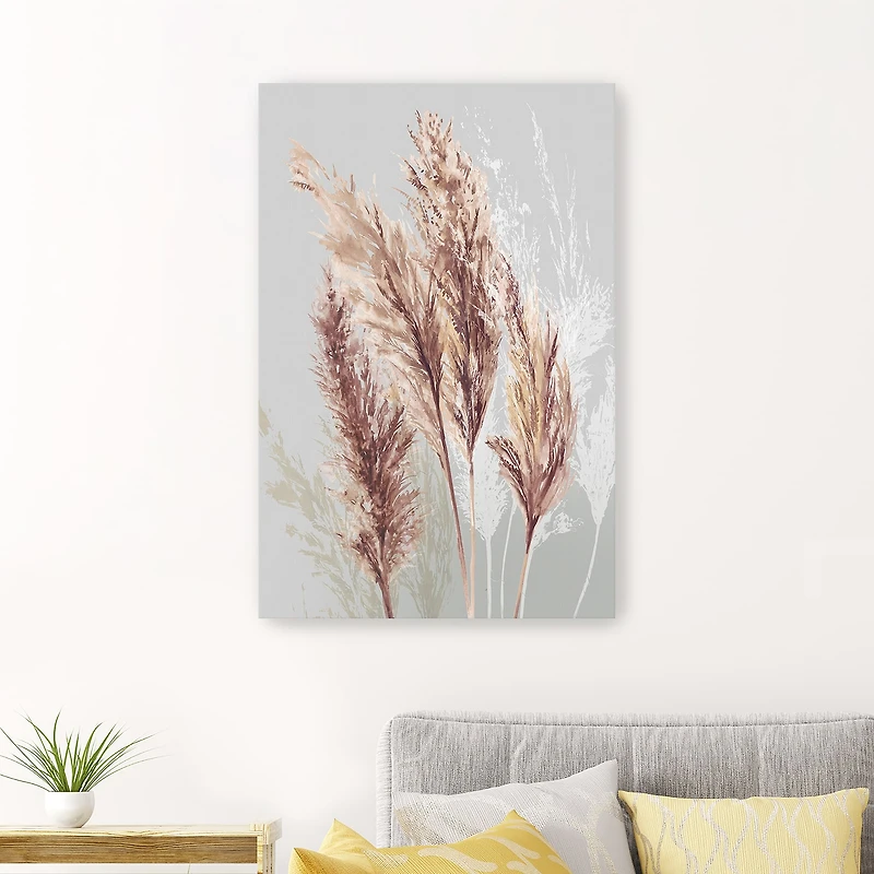Lumaprints Blushing Pomp Grass Ii Giclee Canvas Art