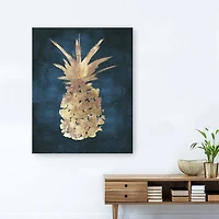 Lumaprints Golden Night Pineapple Giclee Canvas Art