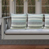 Vibhsa Textured Stripe Square Throw Pillow