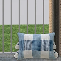 Vibhsa Plaid Decorative Rectangular Throw Pillow