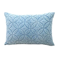 Vibhsa Quilted Pattern Rectangular Throw Pillow