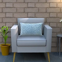 Vibhsa Quilted Pattern Rectangular Throw Pillow