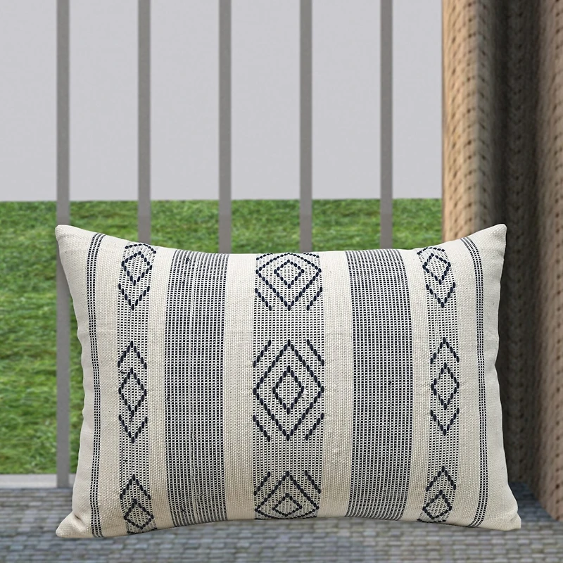 Vibhsa Jacquard Woven Rectangular Throw Pillow