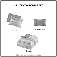 Madison Park Nico 4-pc. Midweight Comforter Set