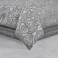Queen Street Bylthe Pewter 4-pc. Midweight Comforter Set