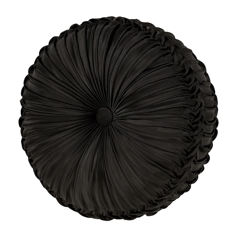 Queen Street La Grande Onyx Round Throw Pillow