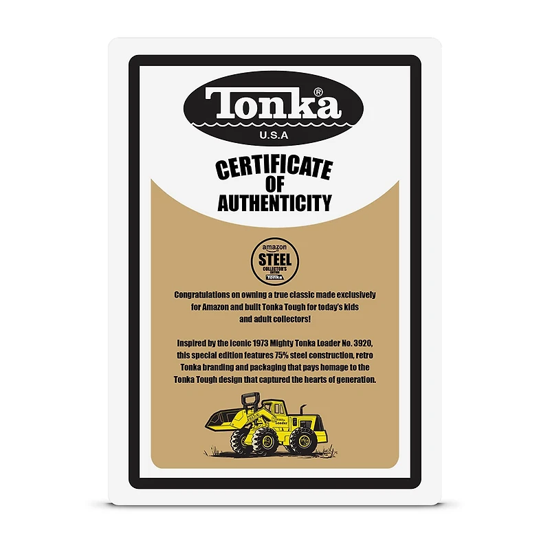 Tonka Steel Classics Front Loader Truck Retro Version