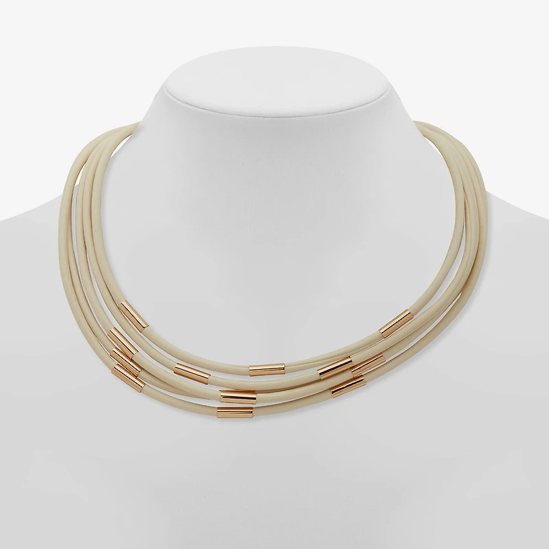Worthington Gold Tone Womens 9 1/2 Inch Collar Necklace