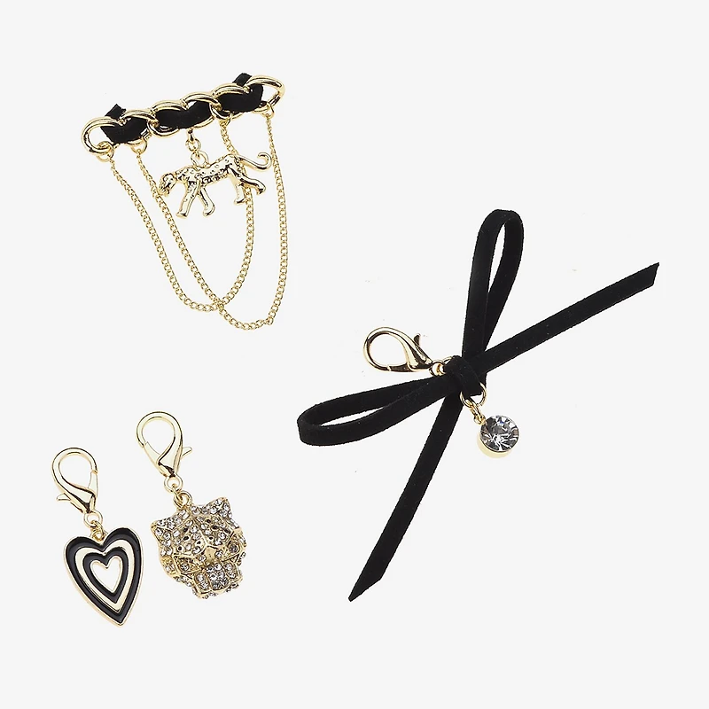 Bijoux Bar Gold Tone Heart Halloween Shoe Charm