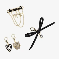 Bijoux Bar Gold Tone Heart Halloween Shoe Charm