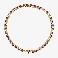 Limited Quantities! Womens Genuine Purple Amethyst 14K Gold 7 Inch Tennis Bracelet