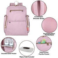Fisher-Price Adjustable Straps Cell Phone Pocket Diaper Bag
