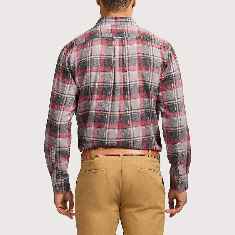 IZOD Stratton Mens Long Sleeve Stretch Fabric Classic Fit Flannel Shirt