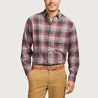 IZOD Stratton Mens Long Sleeve Stretch Fabric Classic Fit Flannel Shirt
