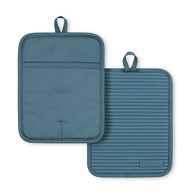 KitchenAid Ribbed Soft Silcone 2-pc. Pot Holder Set