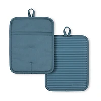 KitchenAid Ribbed Soft Silcone 2-pc. Pot Holder Set