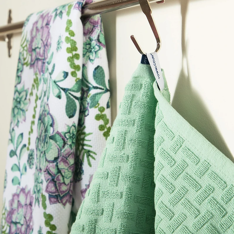 Town And Country Succulents 3-pc. Kitchen Towel Set