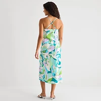 Emerald Sundae Womens Juniors Sleeveless Slip Dress