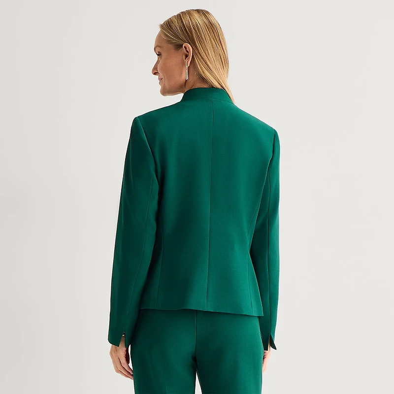 Black Label by Evan-Picone Womens Classic Fit Suit Jacket