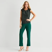 Black Label by Evan-Picone Womens Round Neck Short Sleeve Blouse
