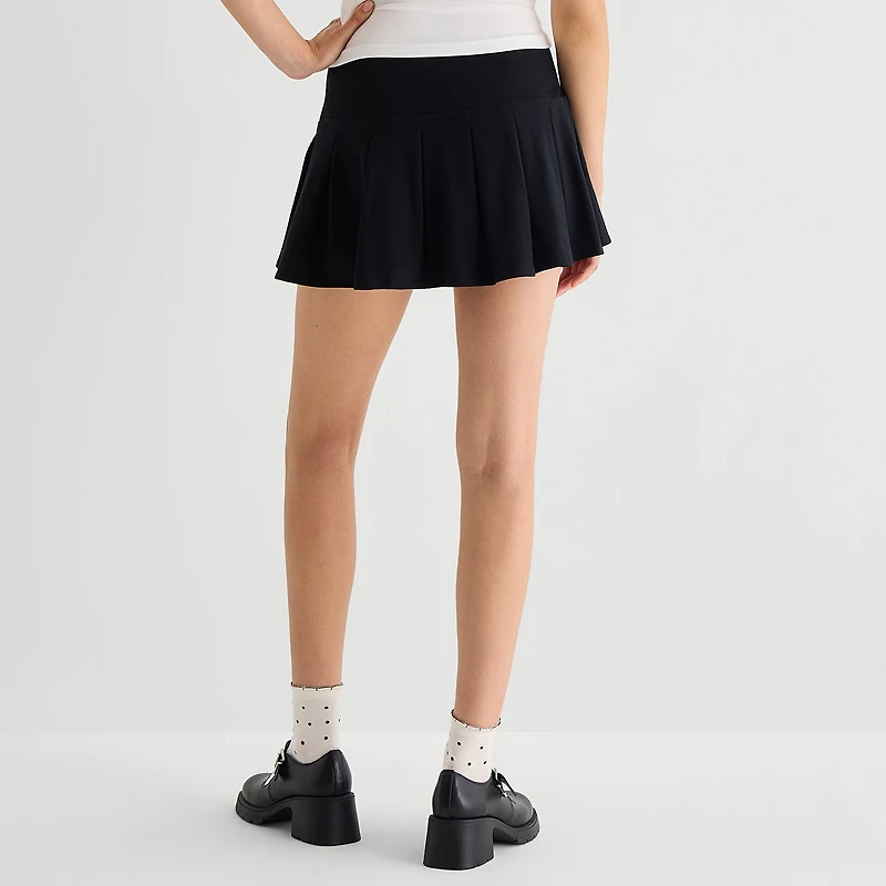 Arizona Womens Juniors Mini Pleated Skirt