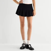 Arizona Womens Juniors Mini Pleated Skirt