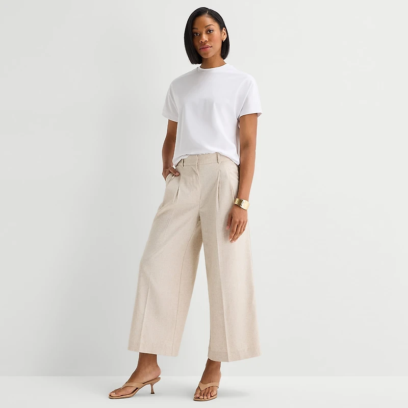 Worthington Womens Cropped Everyday Pant