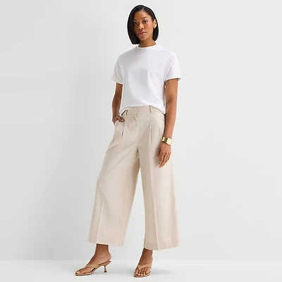 Worthington Womens Cropped Everyday Pant
