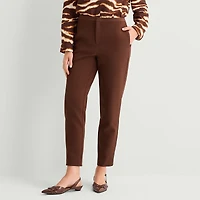 Worthington Womens Slim High Rise Trouser