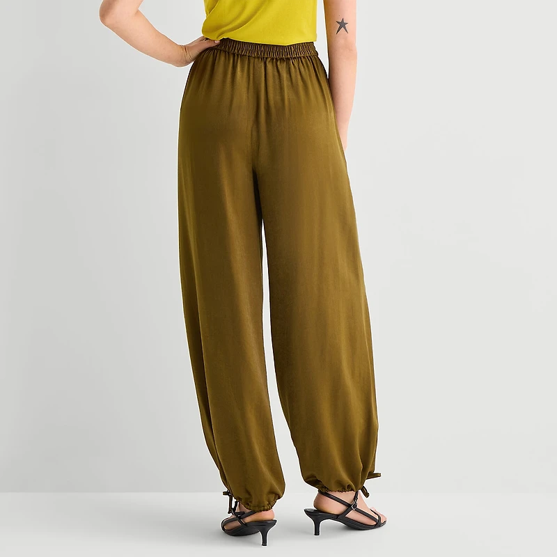 Worthington Womens Pull On Balloon Pant