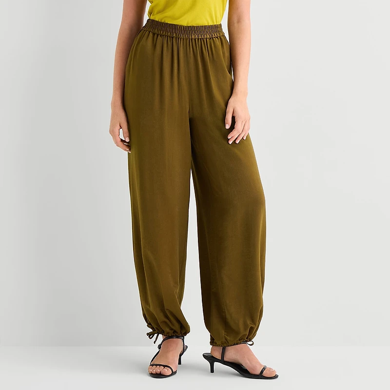 Worthington Womens Pull On Balloon Pant
