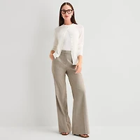 Worthington Womens Cowl Neck Long Sleeve Button Cardigan