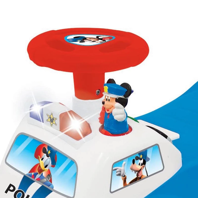 Kiddieland Disney Mickey Mouse My First Mickey Police Car Light & Sound Activity Ride-On Ride-On Car