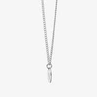 Womens Sterling Silver Initial Necklace