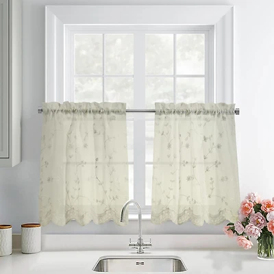 Habitat Grandeur 2-pc. Rod Pocket Window Tier