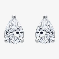 Ever Star (H-I / Si2-I1) 1 CT. T.W. Lab Grown White Diamond 10K Gold Pear Stud Earrings