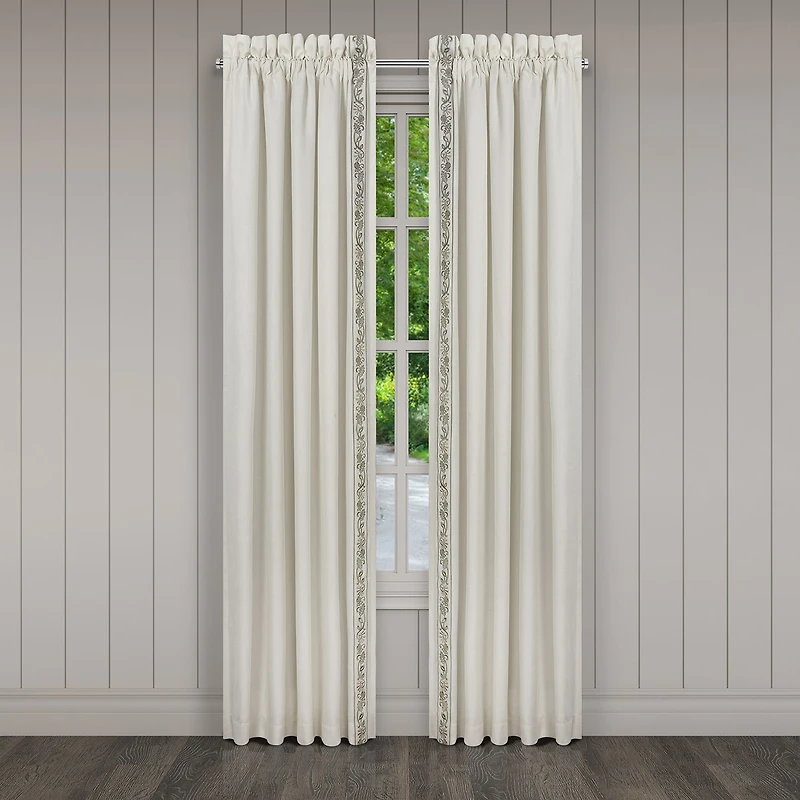 Queen Street Flaire Rod Pocket Blackout Set of 2 Curtain Panel