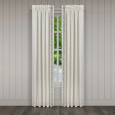 Queen Street Flaire Rod Pocket Blackout Set of 2 Curtain Panel