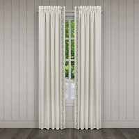 Queen Street Flaire Rod Pocket Blackout Set of 2 Curtain Panel