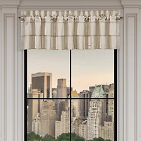 Queen Street Benton Flax Rod Pocket Tailored Valance