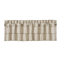 Queen Street Benton Flax Rod Pocket Tailored Valance