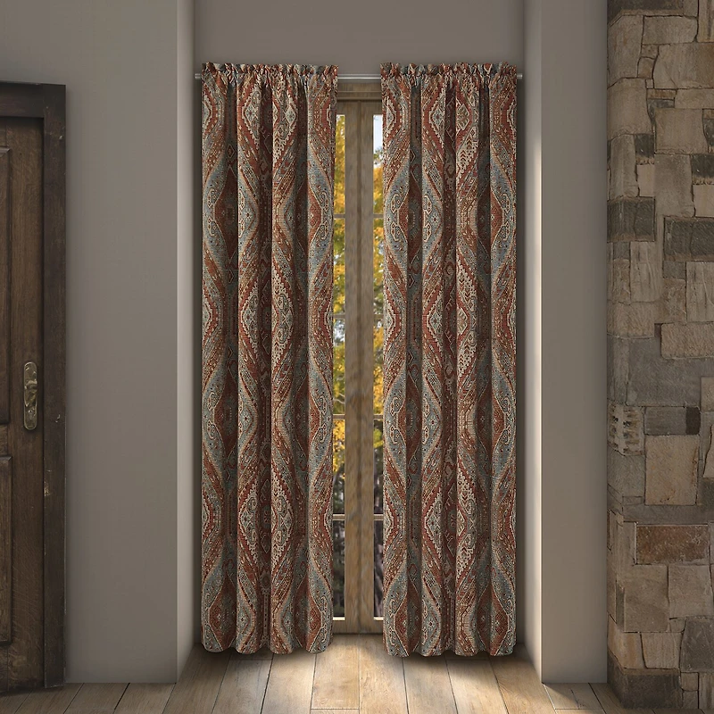 Queen Street Jefferson Rod Pocket Blackout Set of 2 Curtain Panel